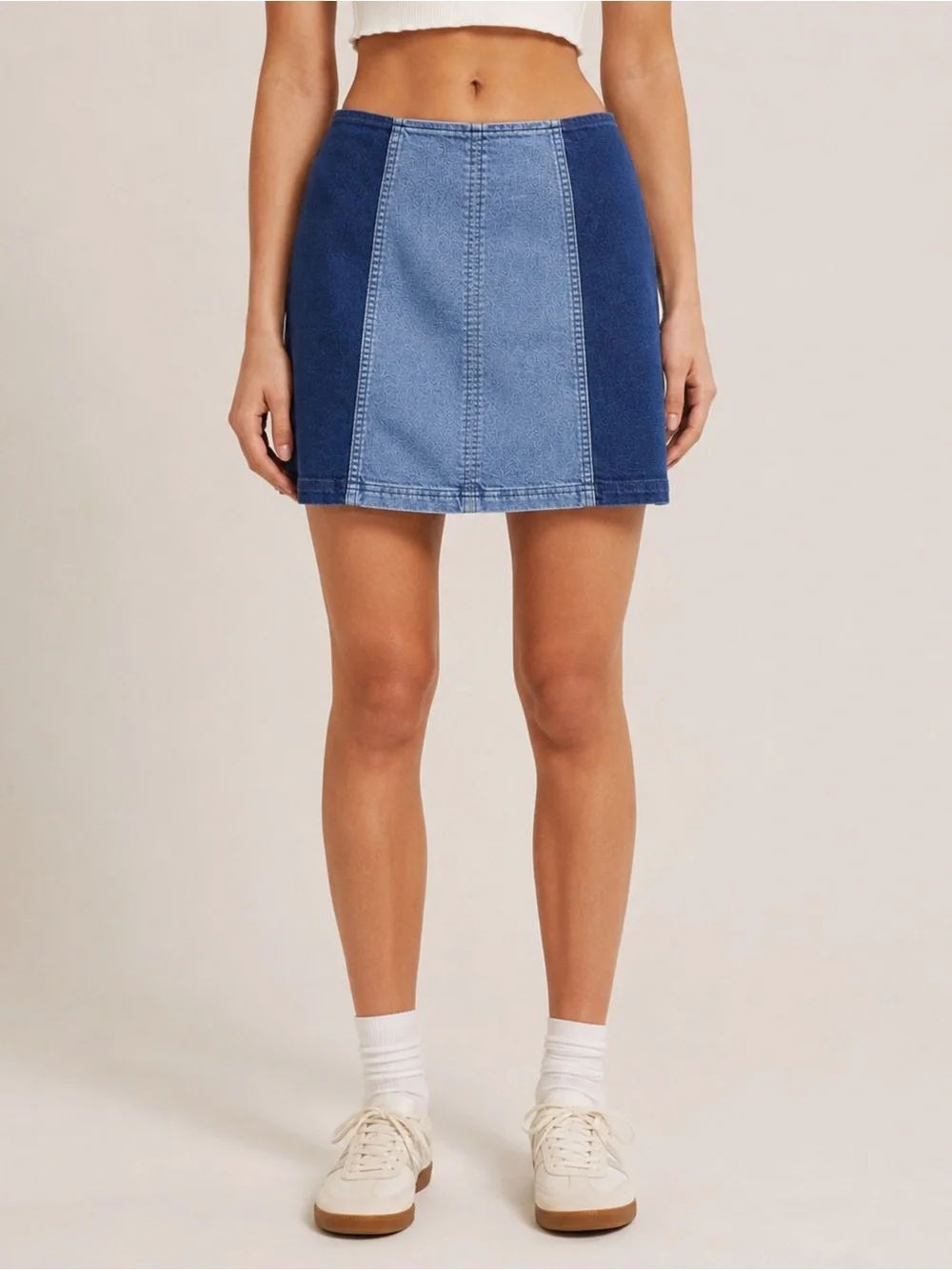 Denim Free People Skirt